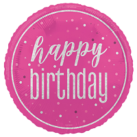 Standard Glitz Pink Happy Birthday
